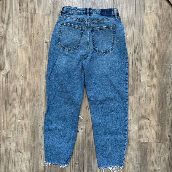 Abercrombie & Fitch The 80's Mom High Rise Med Wash Jeans Sz 26 Curve Love - Picture 7 of 7